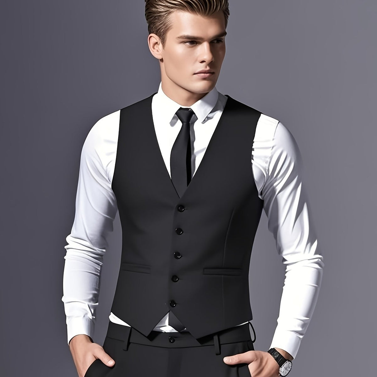 Heren gilet voor een formele outfit