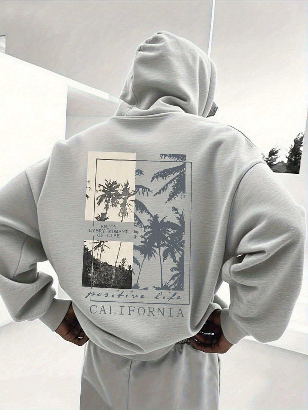 Heren Hoodie met Voering – Bedrukte Hoodie met Capuchon - Spotlights shopping