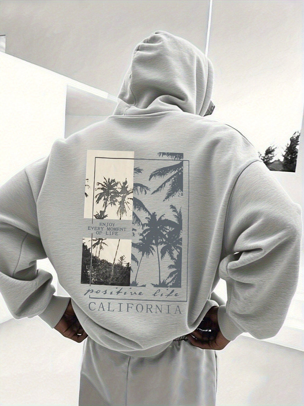 Heren Hoodie met Voering – Bedrukte Hoodie met Capuchon - Spotlights shopping