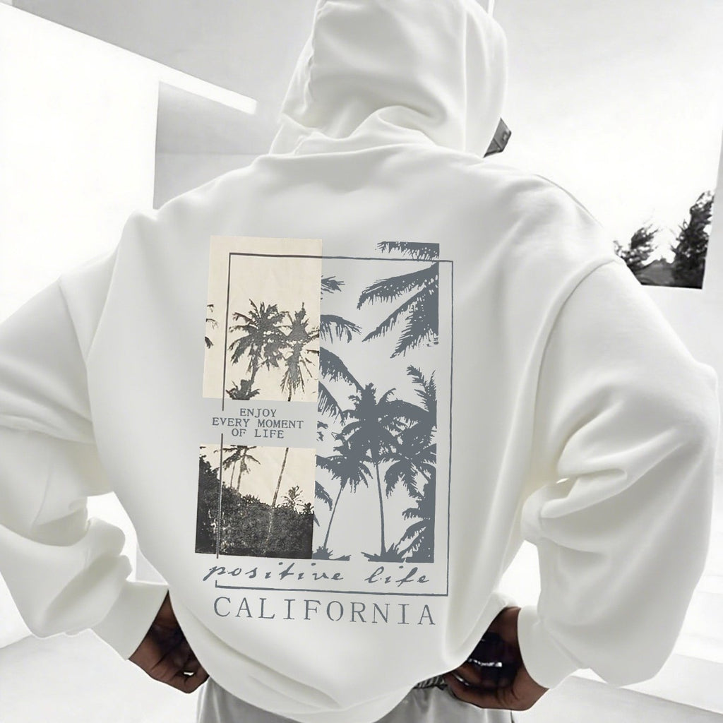 Heren Hoodie met Voering – Bedrukte Hoodie met Capuchon - Spotlights shopping
