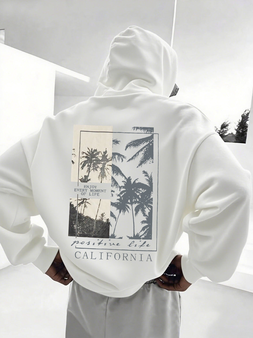 Heren Hoodie met Voering – Bedrukte Hoodie met Capuchon - Spotlights shopping
