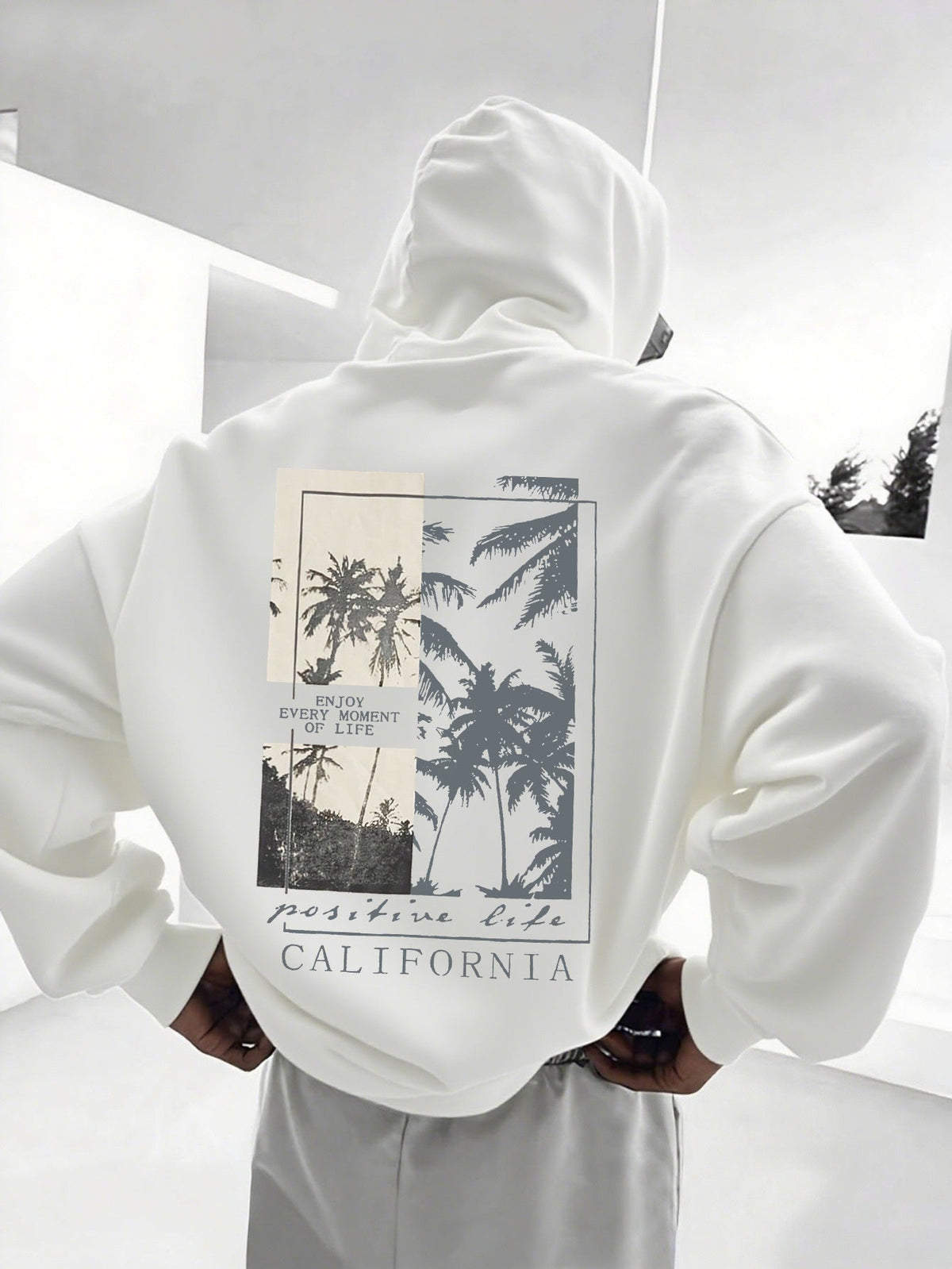 Heren Hoodie met Voering – Bedrukte Hoodie met Capuchon - Spotlights shopping
