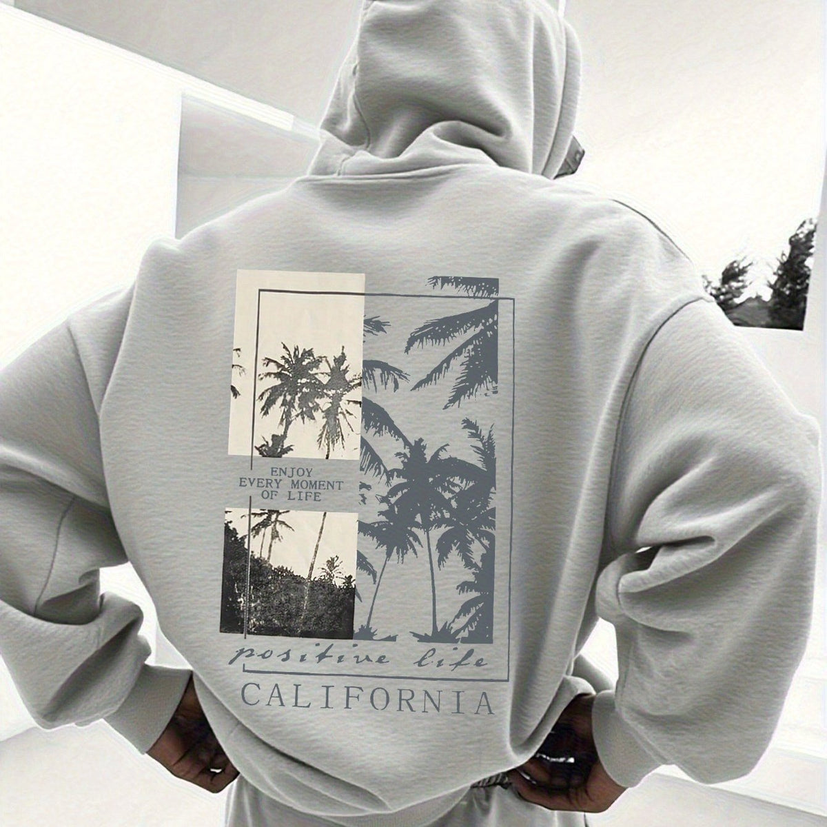 Heren Hoodie met Voering – Bedrukte Hoodie met Capuchon - Spotlights shopping