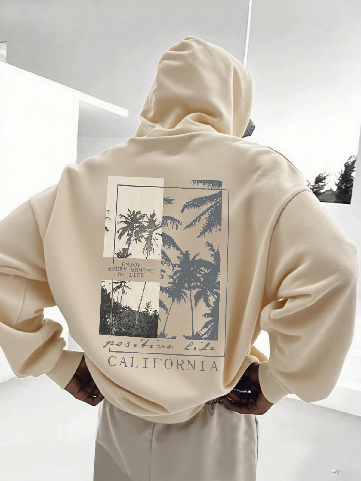 Heren Hoodie met Voering – Bedrukte Hoodie met Capuchon - Spotlights shopping