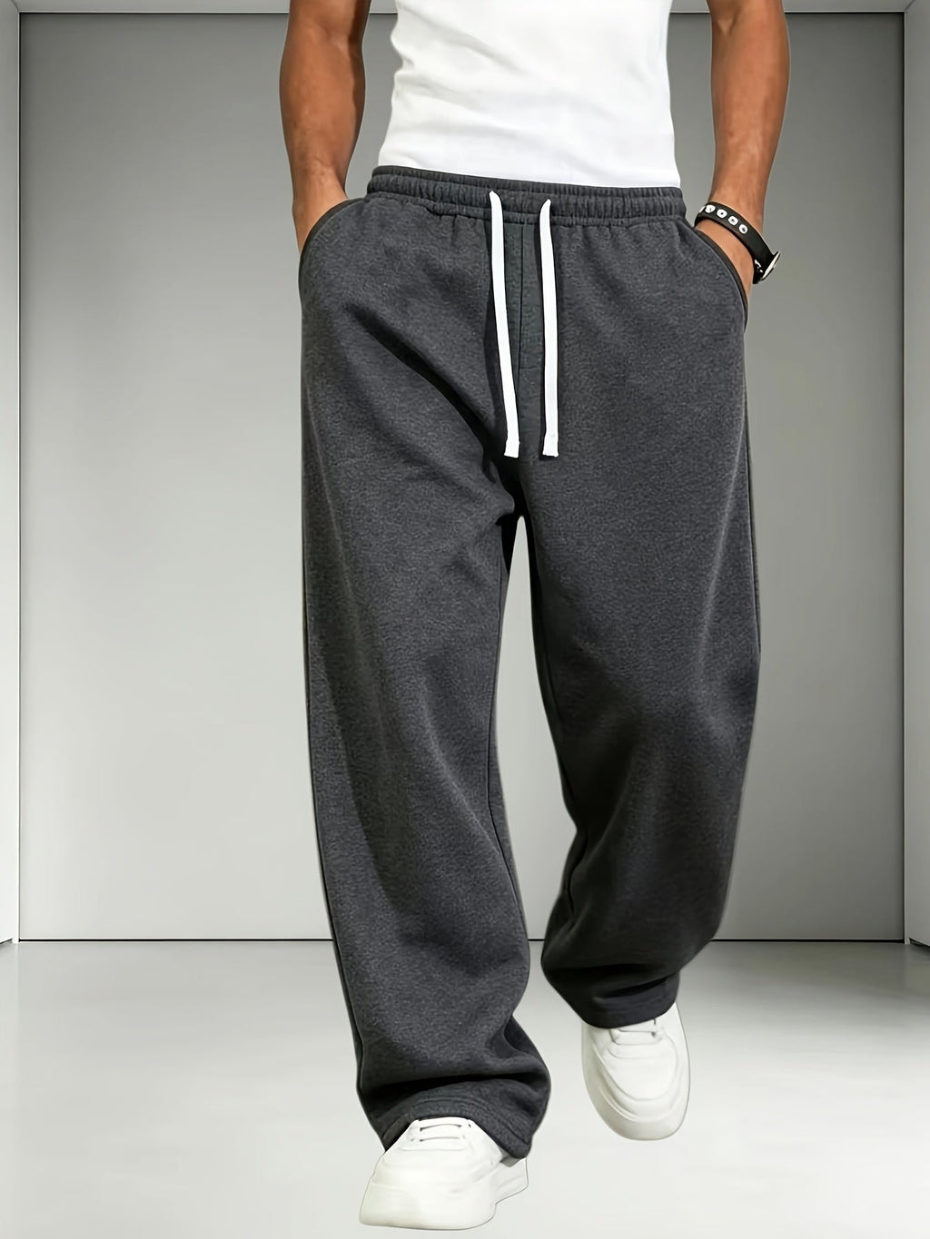 Heren joggingbroek 2-pack met rechte pijpen