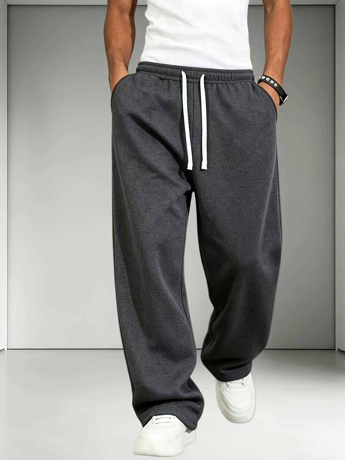 Heren joggingbroek 2-pack met rechte pijpen