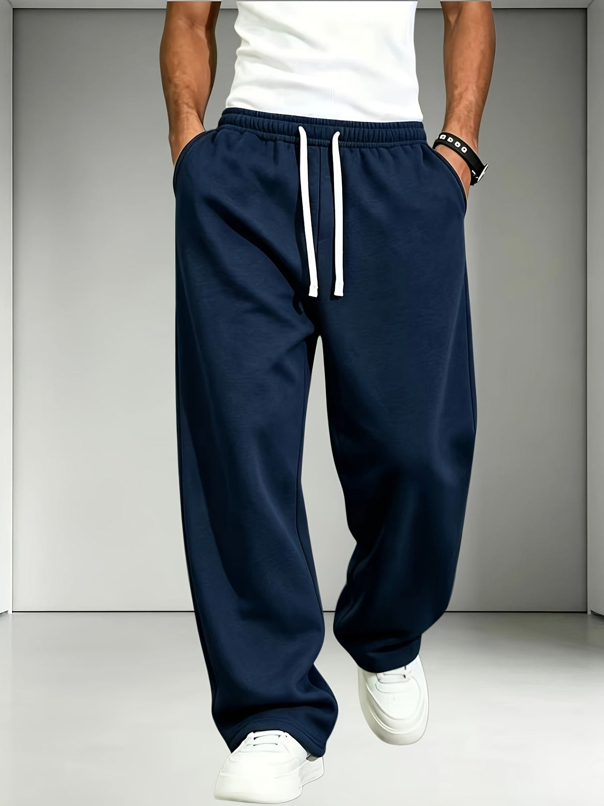 Heren joggingbroek 2-pack met rechte pijpen