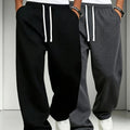Heren joggingbroek 2-pack met rechte pijpen