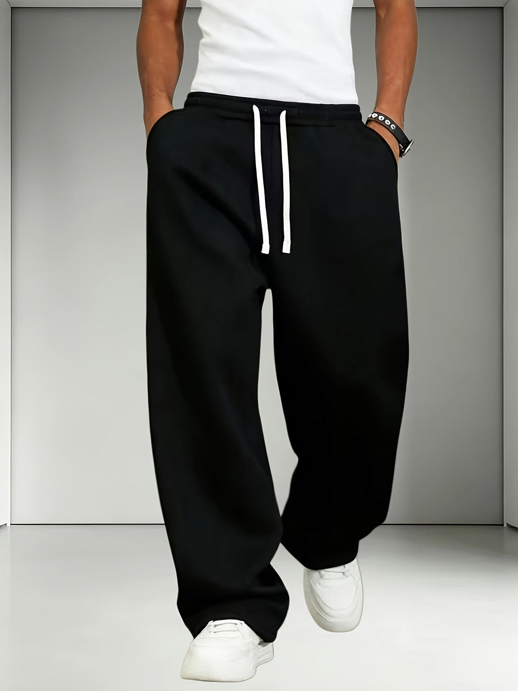 Heren joggingbroek 2-pack met rechte pijpen