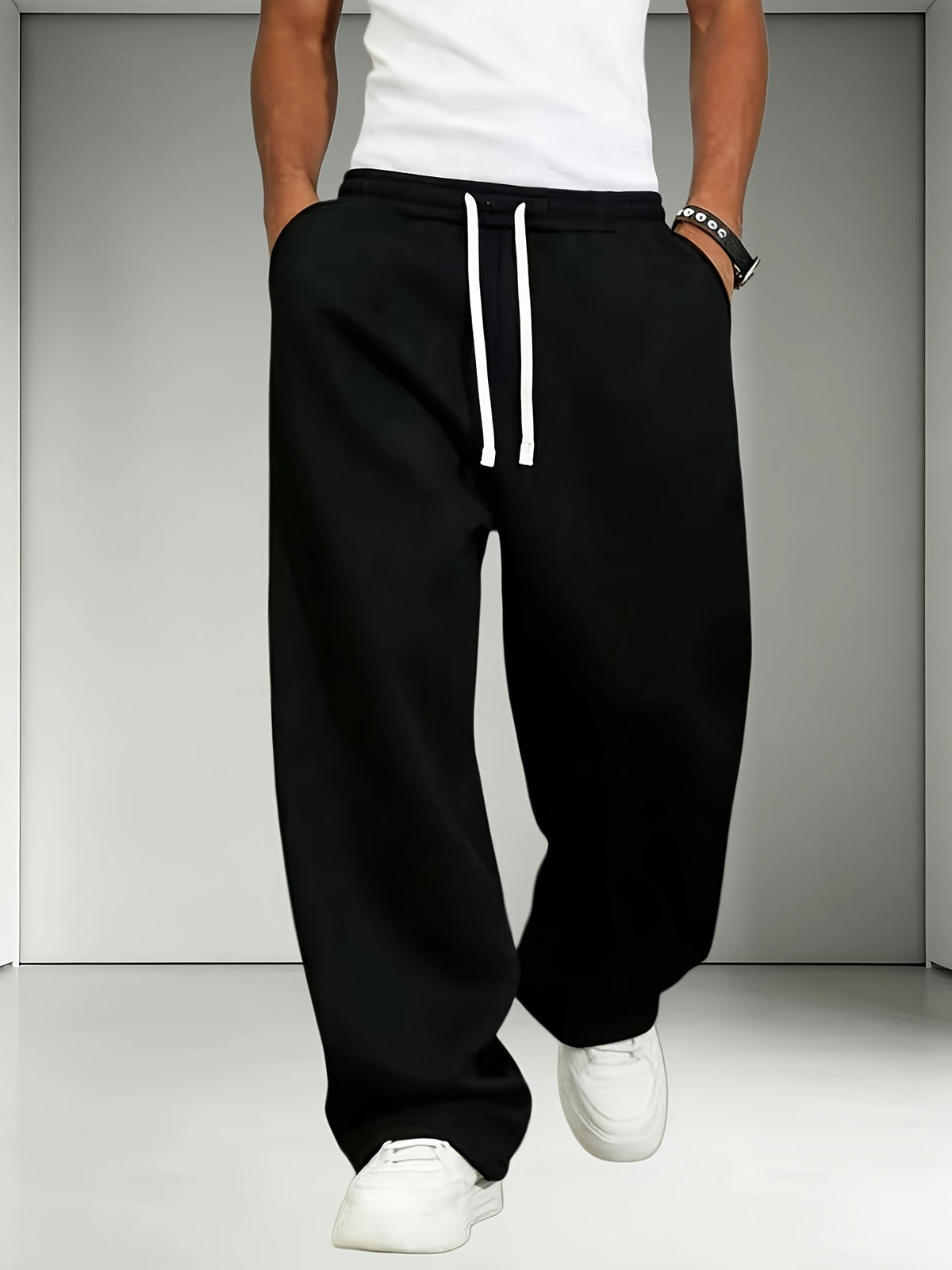 Heren joggingbroek 2-pack met rechte pijpen