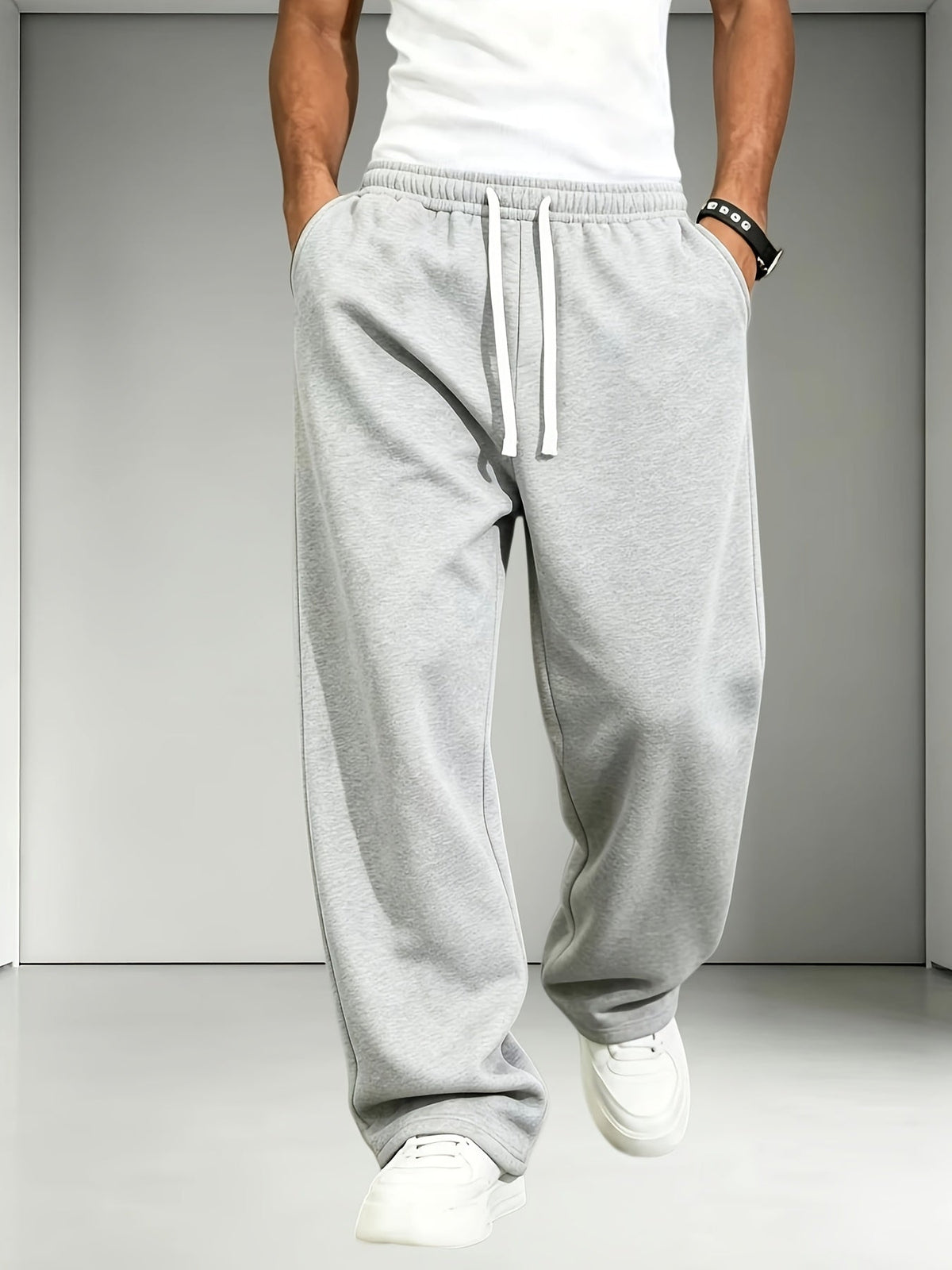 Heren joggingbroek 2-pack met rechte pijpen
