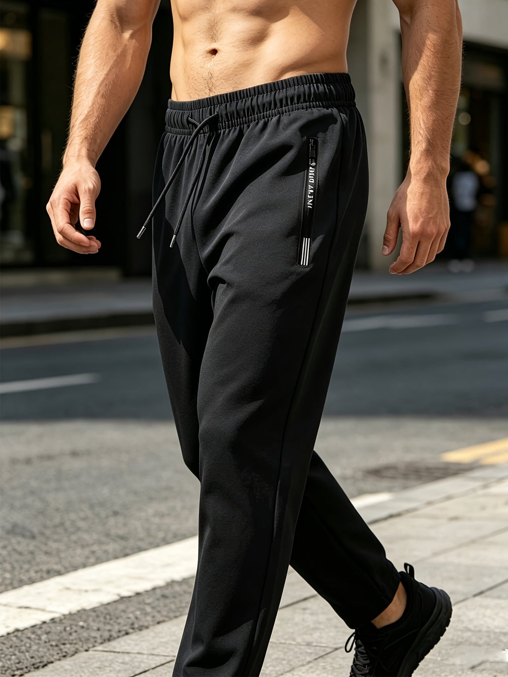 Set van 3 heren joggingbroeken met stretch en casual pasvorm