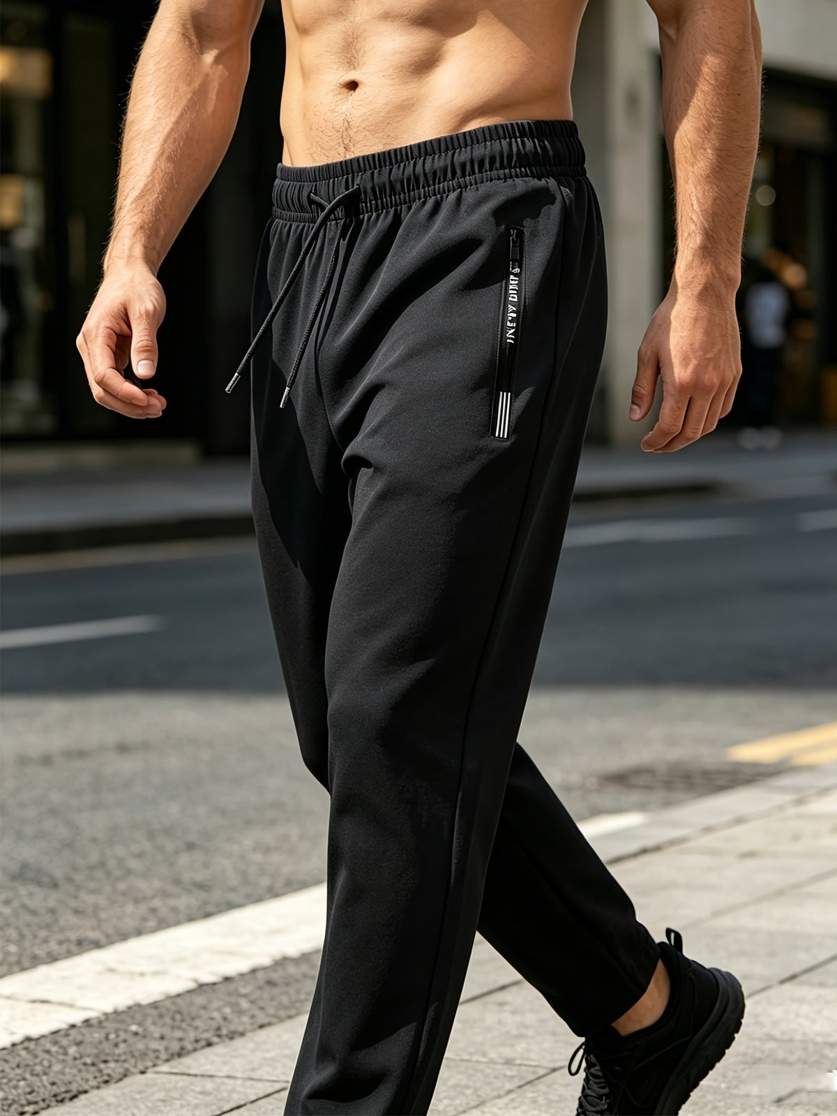 Set van 3 heren joggingbroeken met stretch en casual pasvorm