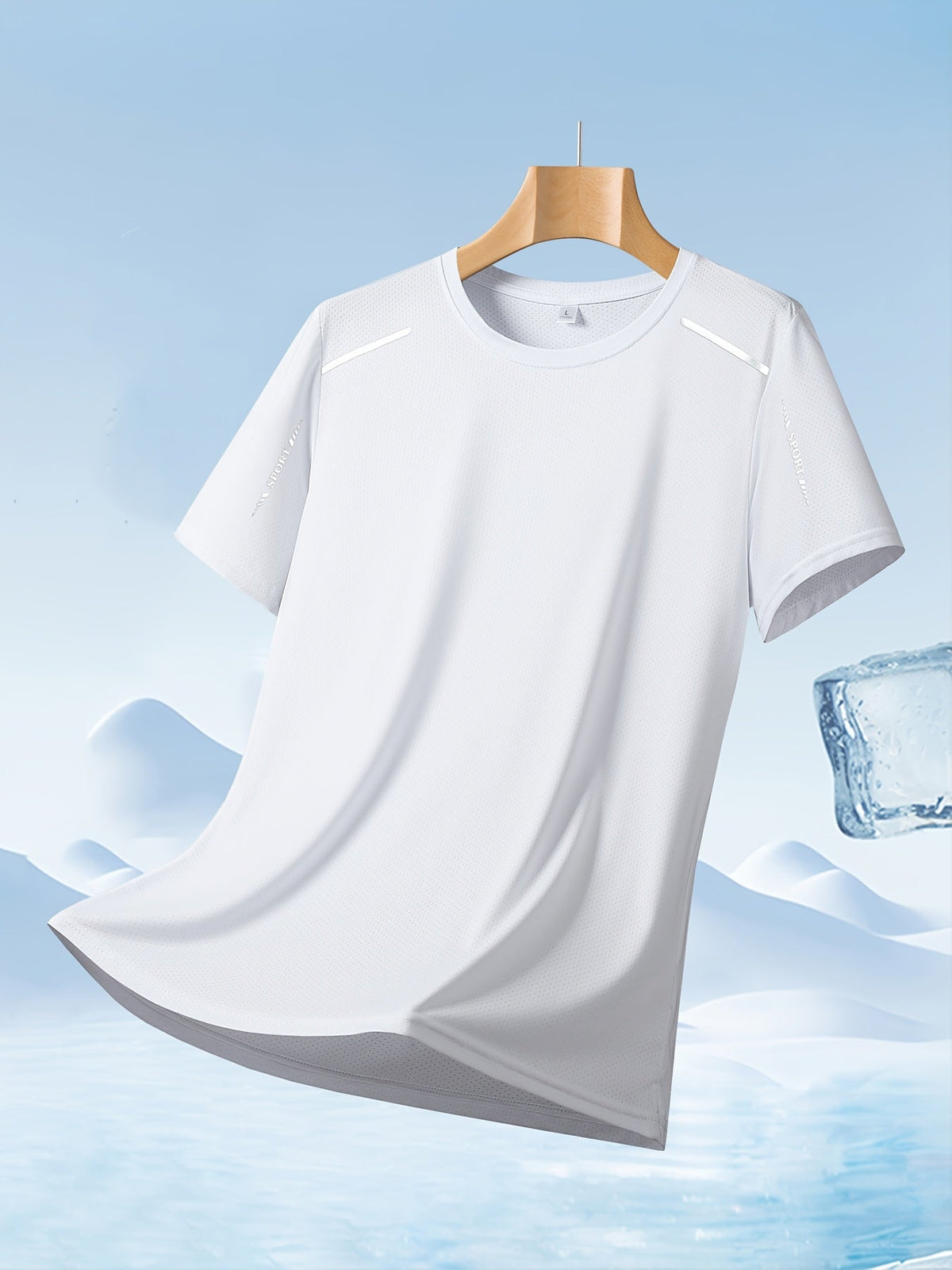 Set van 4 lichtgewicht sport T-shirts voor heren
