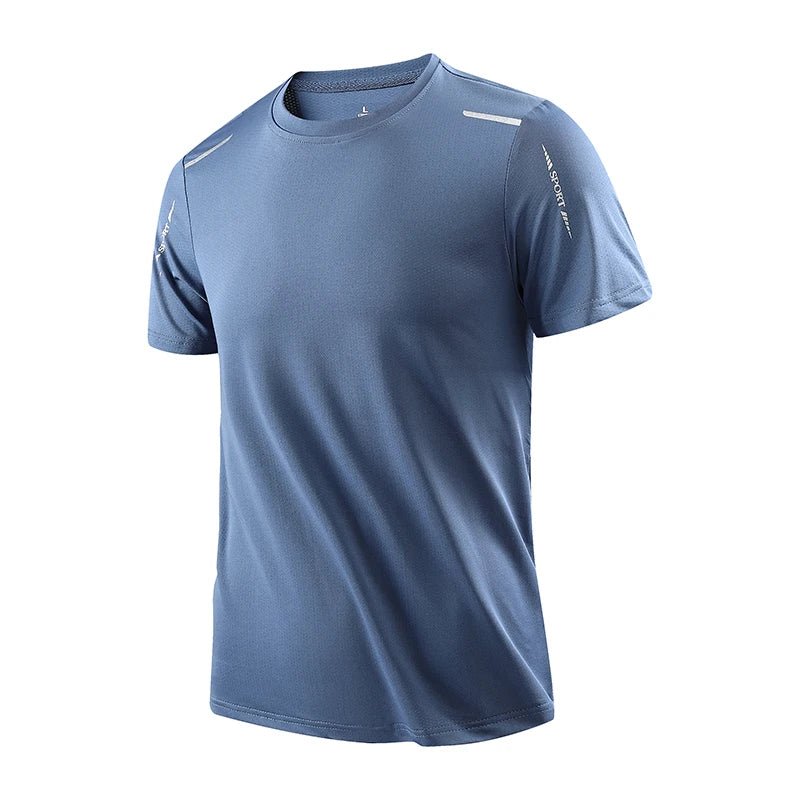 Heren sportshirt met korte mouwen, ademende en sneldrogende stof