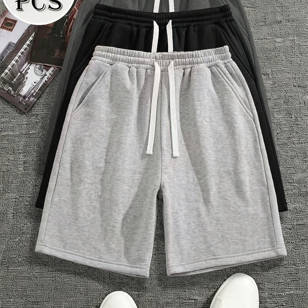 Set van 3 heren shorts met trekkoord