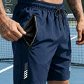 Heren sportshorts met sneldrogende stof en ritszakken