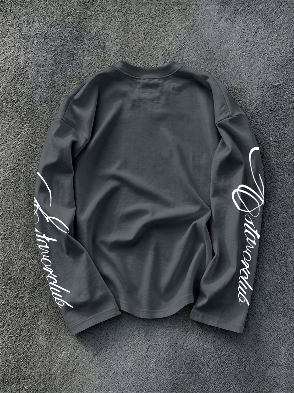 Heren T-shirt met lange mouwen en oversized pasvorm