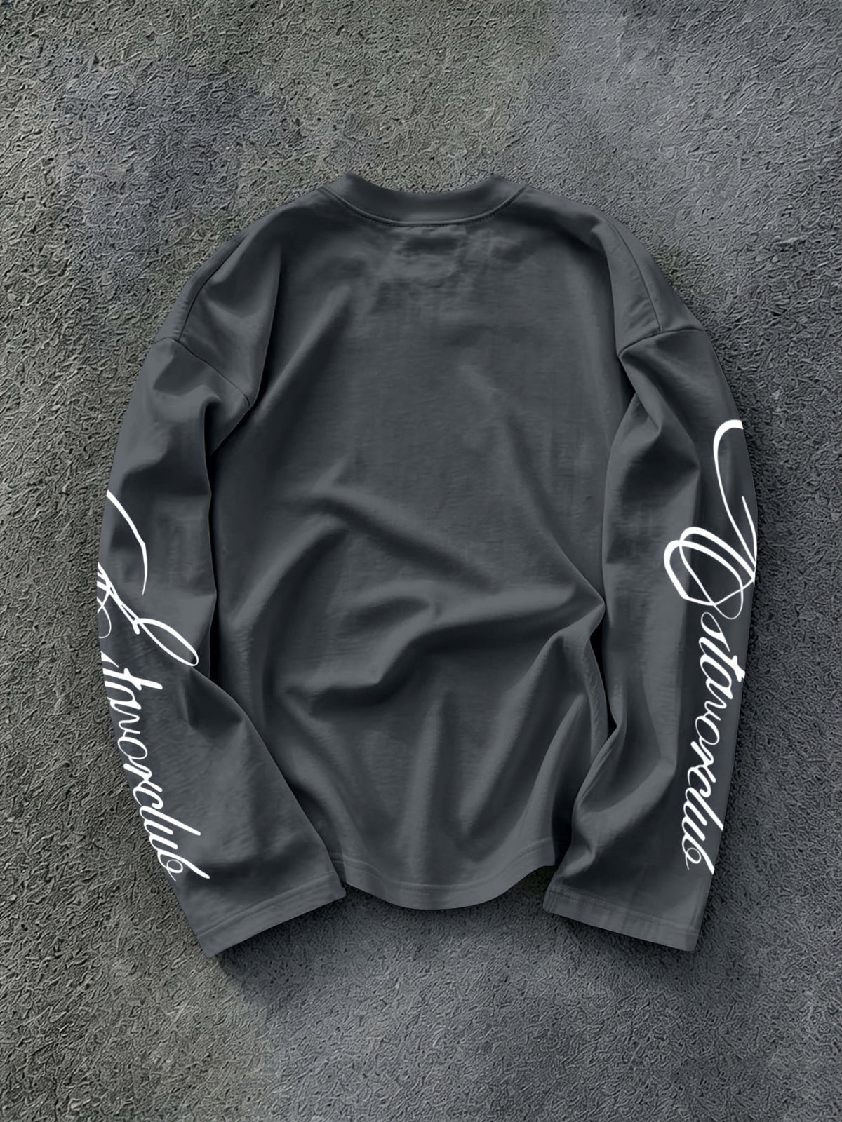 Heren T-shirt met lange mouwen en oversized pasvorm