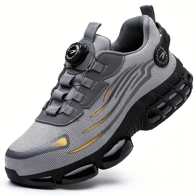Heren werkschoenen met stalen neus en punctuurbestendige constructie met een draaisluiting - Spotlights shopping