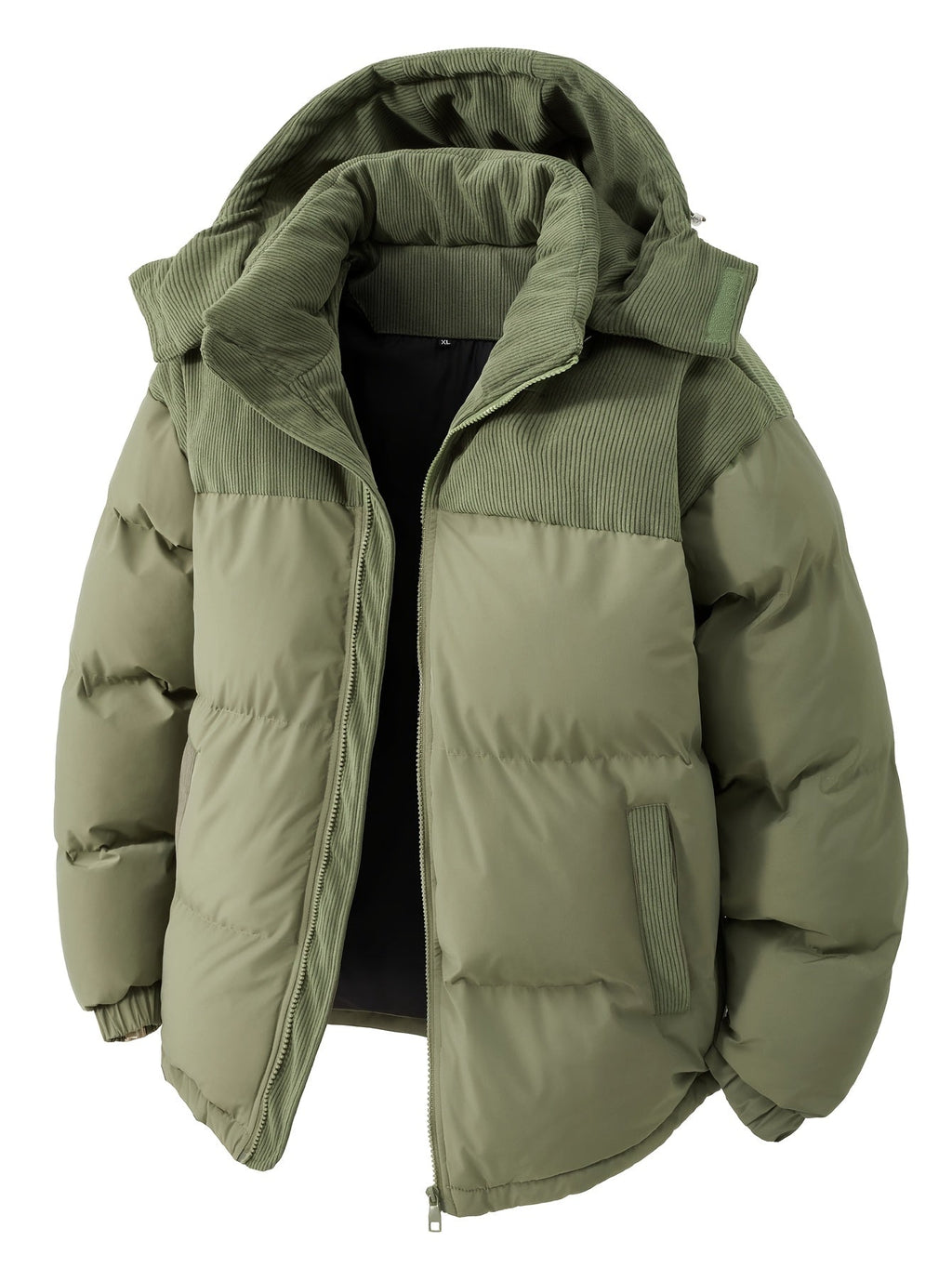 Heren Winterjas met Capuchon – Gevoerde Polyester Jas - Spotlights shopping