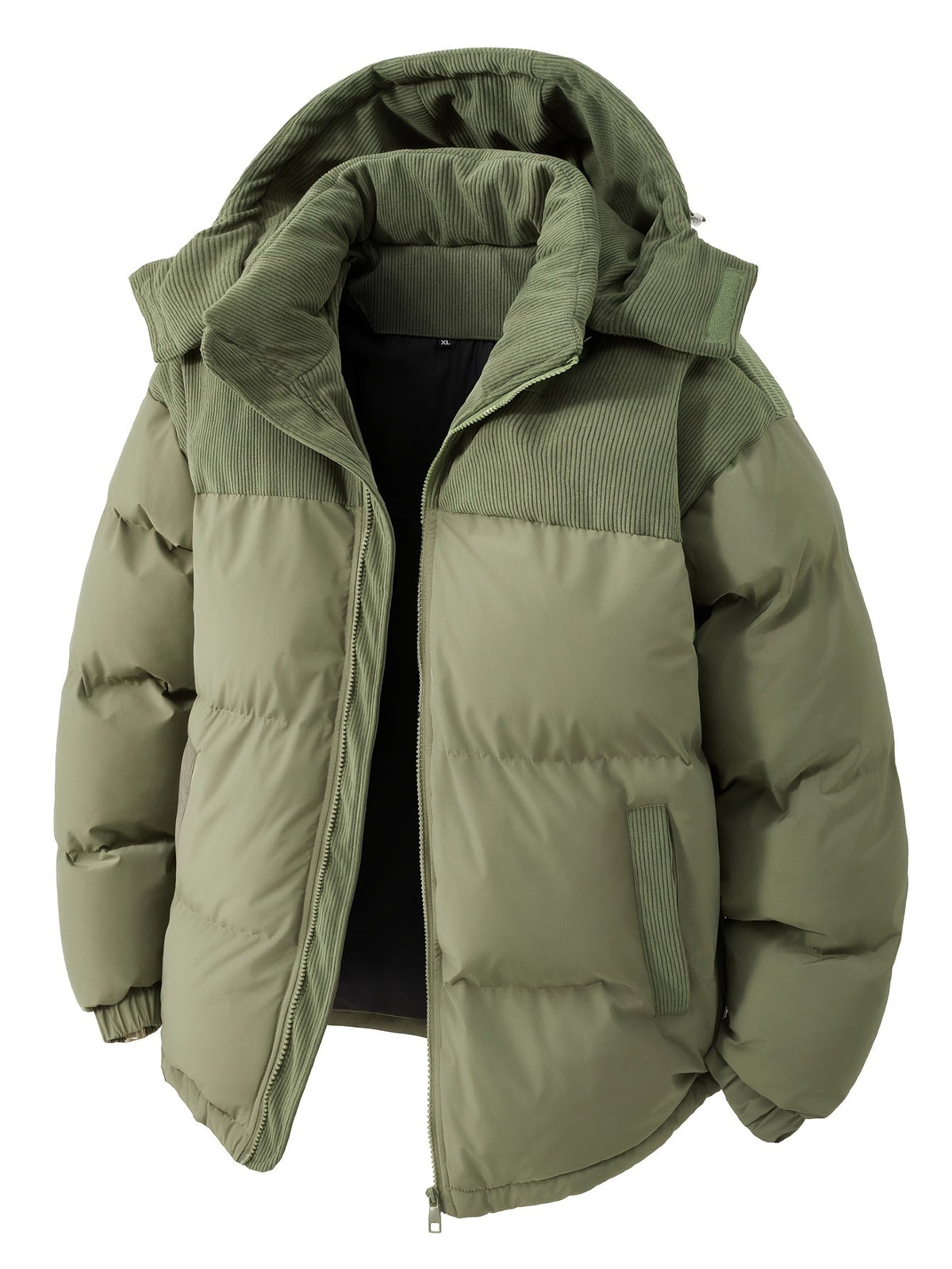 Heren Winterjas met Capuchon – Gevoerde Polyester Jas - Spotlights shopping