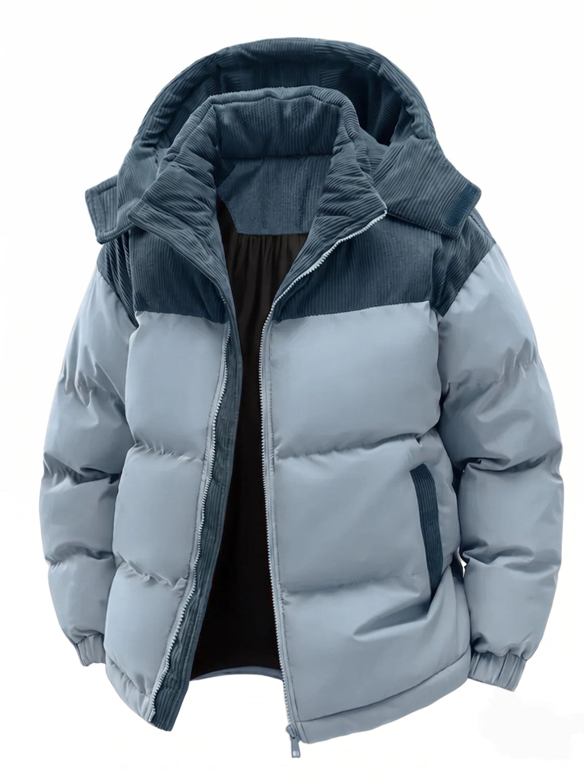 Heren Winterjas met Capuchon – Gevoerde Polyester Jas - Spotlights shopping