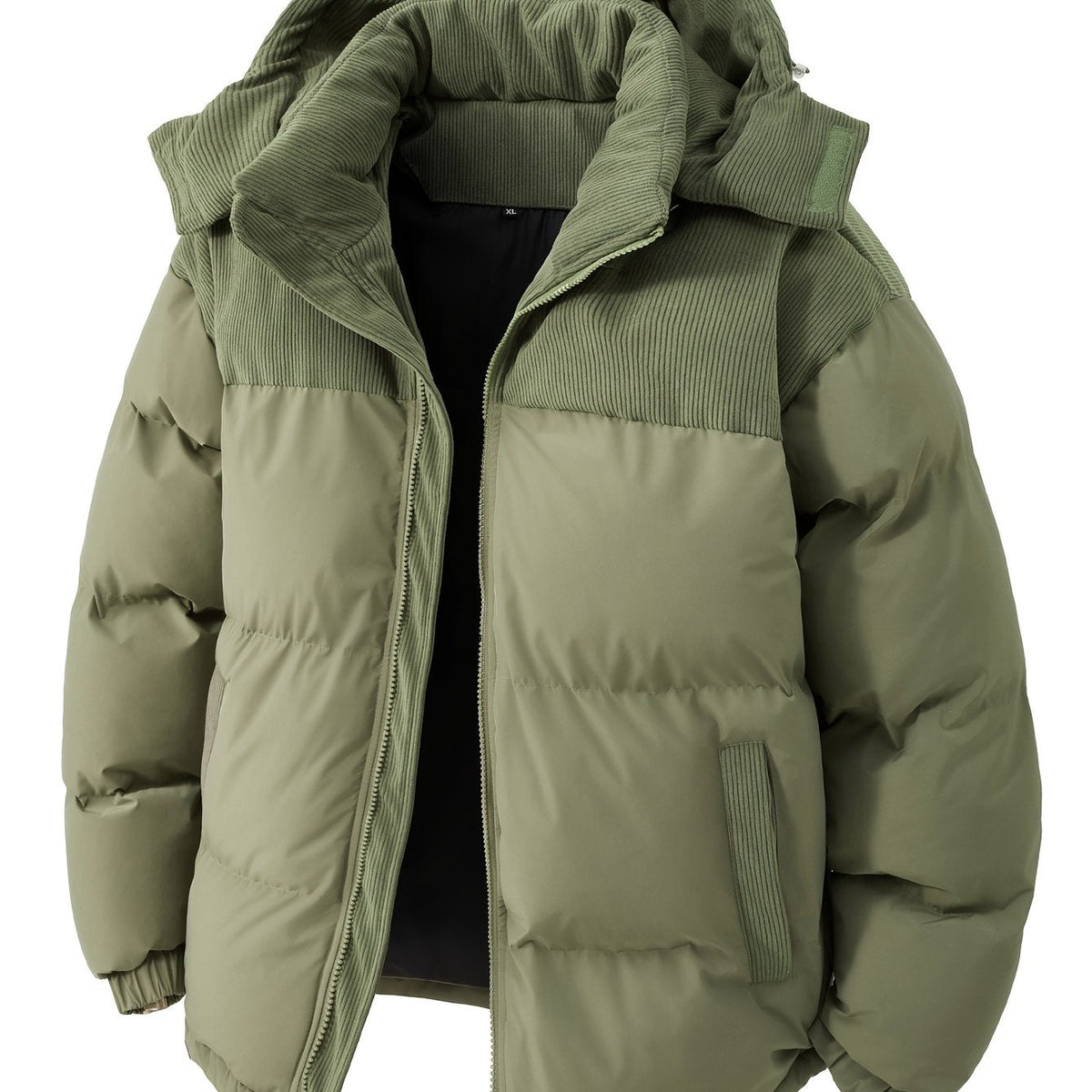 Heren Winterjas met Capuchon – Gevoerde Polyester Jas - Spotlights shopping