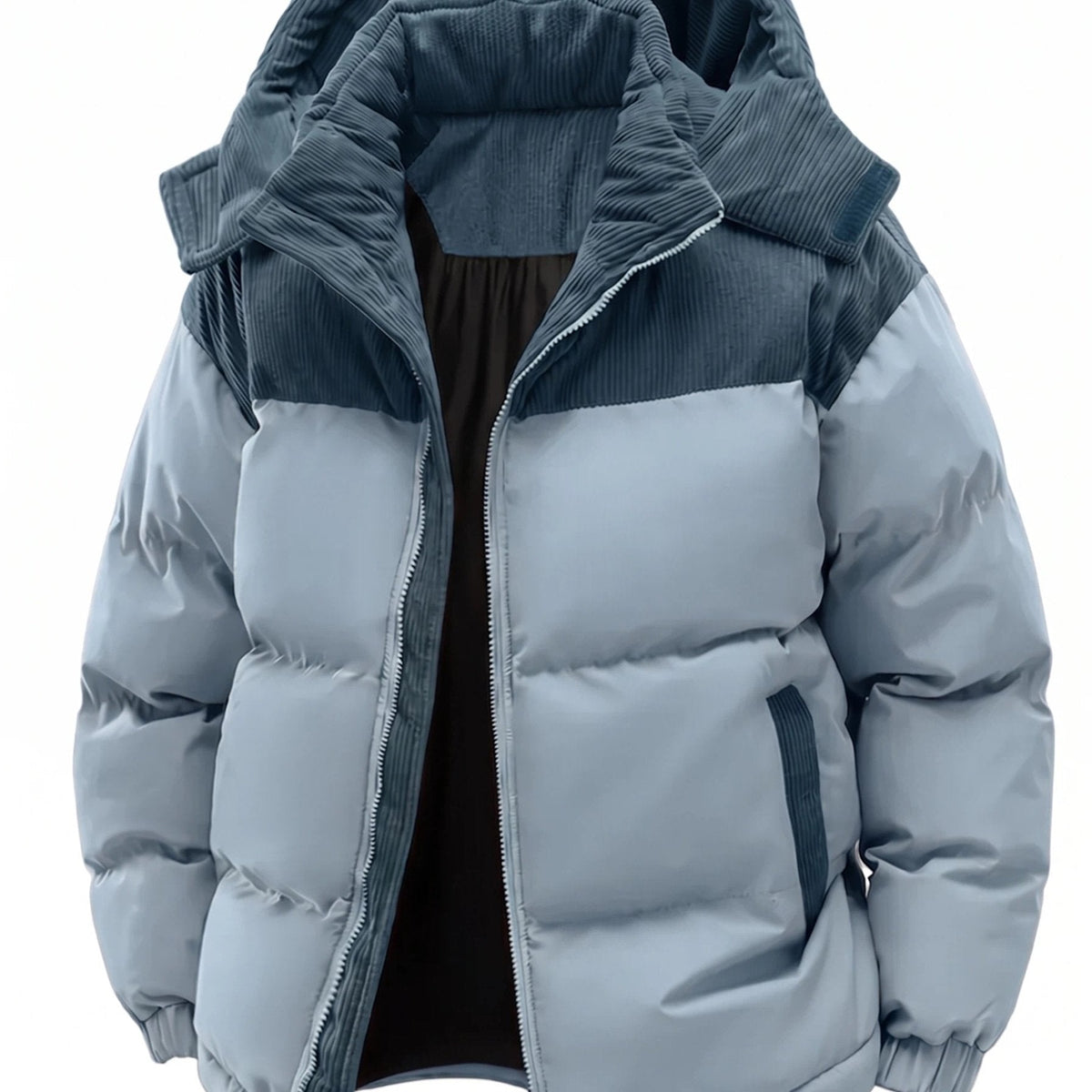 Heren Winterjas met Capuchon – Gevoerde Polyester Jas - Spotlights shopping