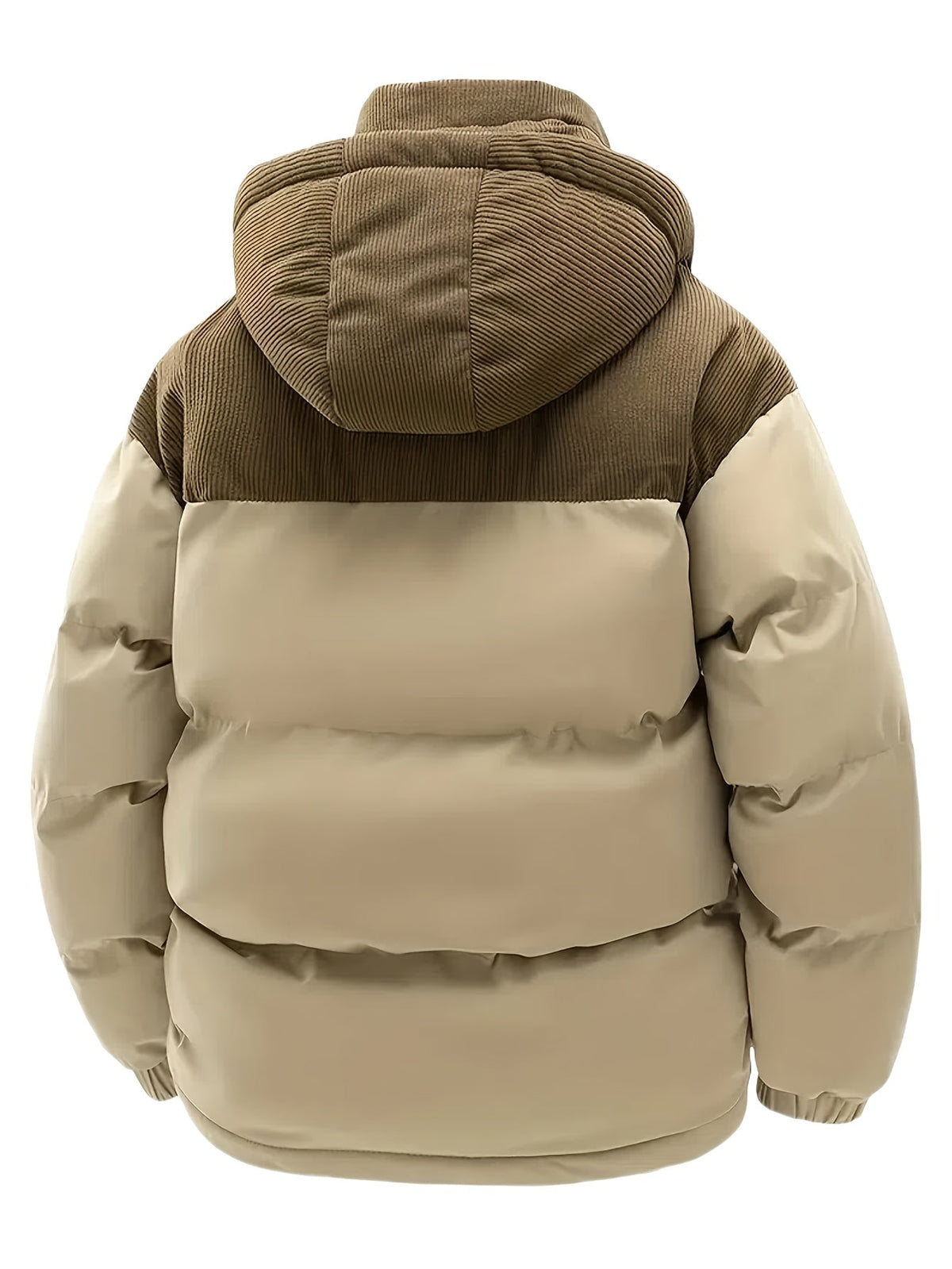 Heren Winterjas met Capuchon – Gevoerde Polyester Jas - Spotlights shopping