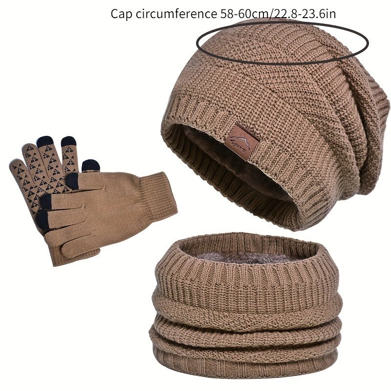 Heren Winterset 3-delig – Muts, Sjaal en Oorwarmers - Spotlights shopping