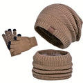 Heren Winterset 3-delig – Muts, Sjaal en Oorwarmers - Spotlights shopping