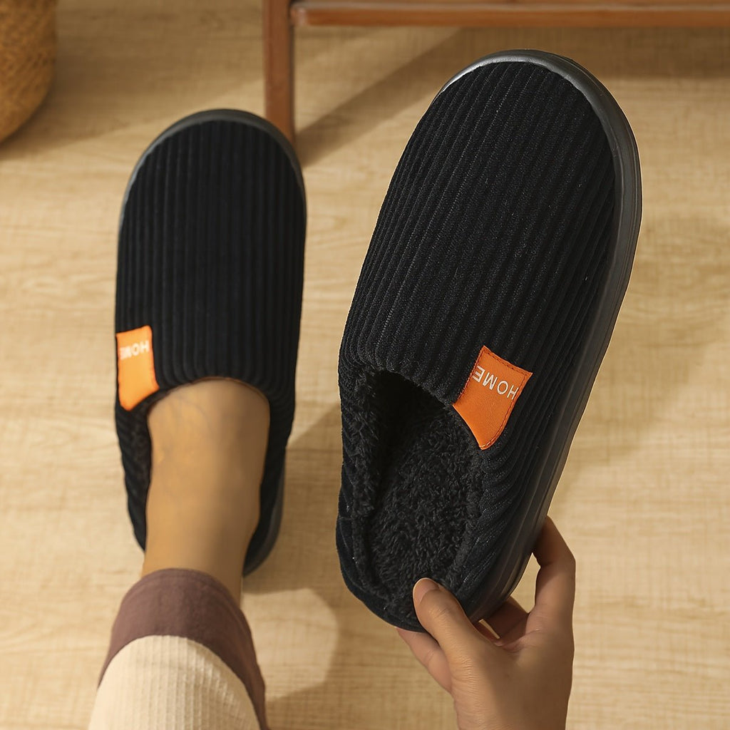 Heren winterslippers met warme voering in grote maten