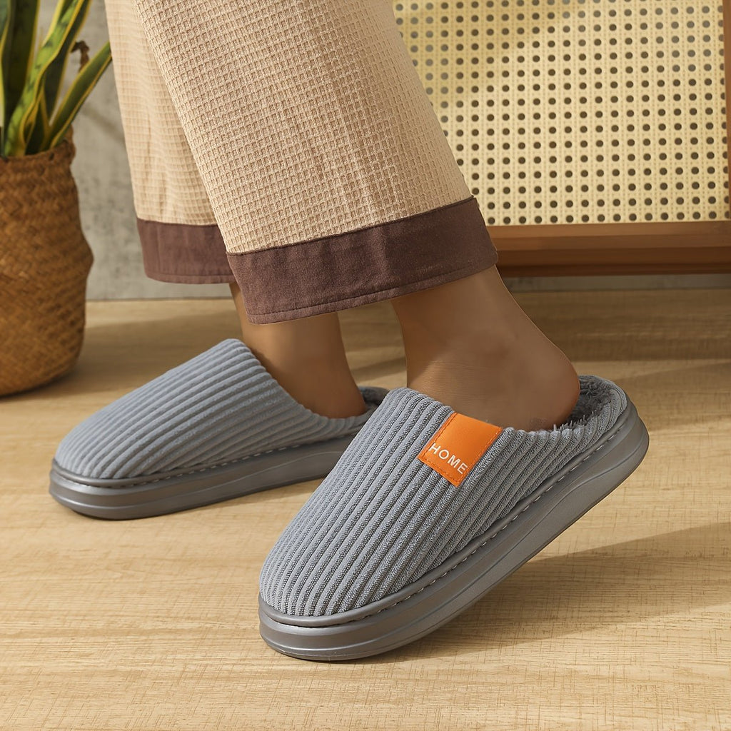 Heren winterslippers met warme voering in grote maten