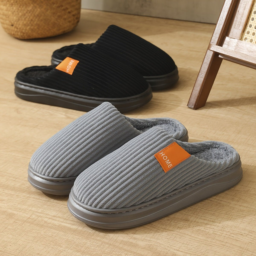Heren winterslippers met warme voering in grote maten