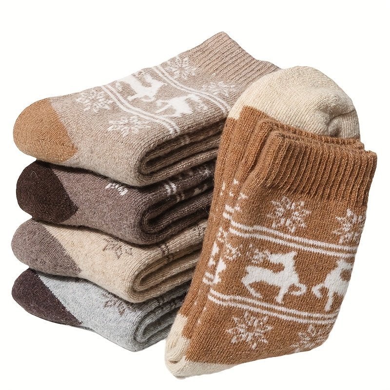 Heren Wintersokken 5 Paar – Warm met Fleecevoering - Spotlights shopping