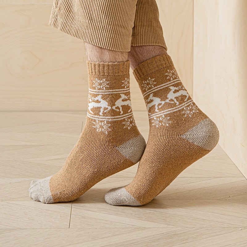 Heren Wintersokken 5 Paar – Warm met Fleecevoering - Spotlights shopping