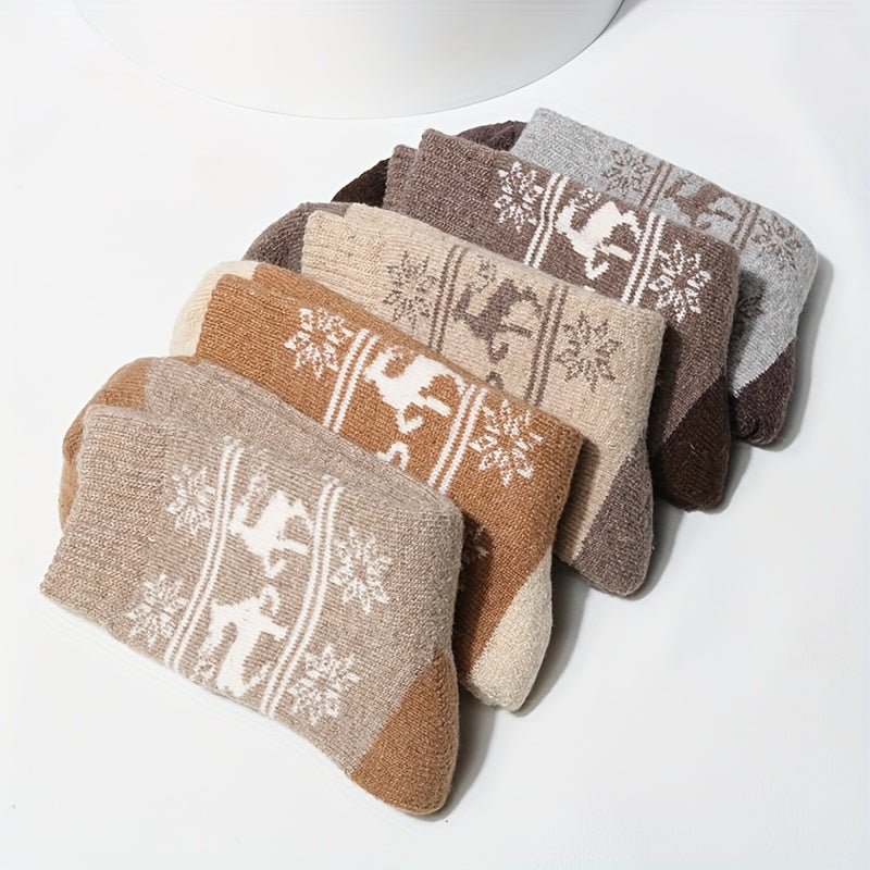 Heren Wintersokken 5 Paar – Warm met Fleecevoering - Spotlights shopping