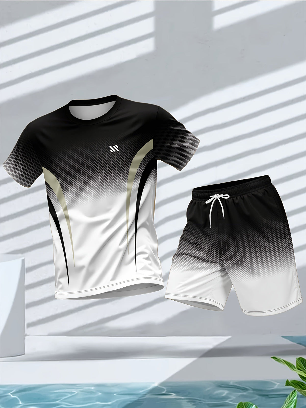 Heren zomer set met T-shirt en korte broek