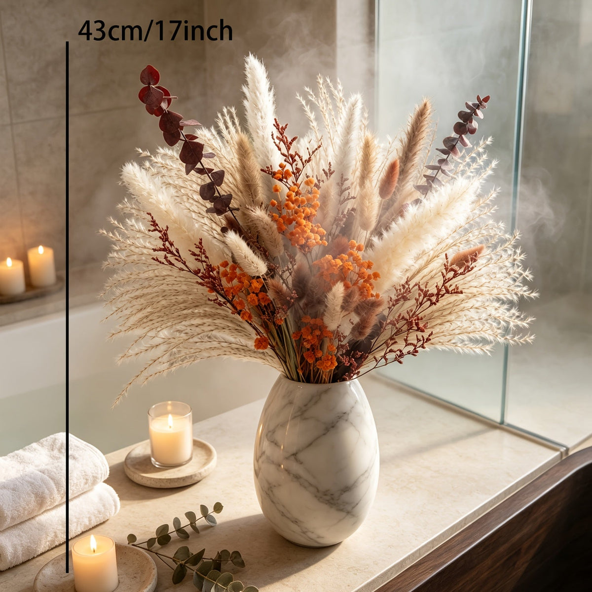 Herfst Decoratieset – Botanische Tafeldecoratie in Oranje & Crème - Spotlights shopping