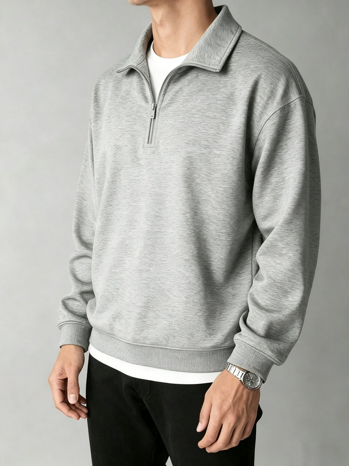 Herfst- en winter sportieve half-zip trui voor heren - Spotlights shopping