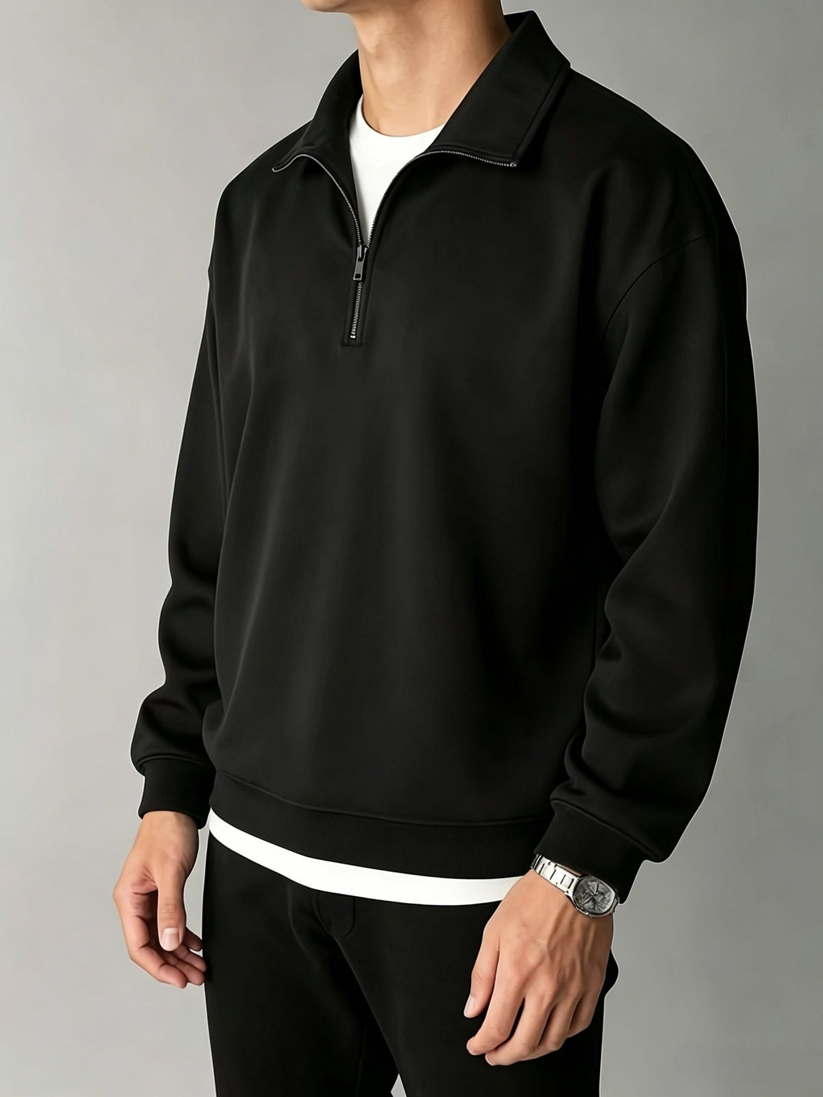 Herfst- en winter sportieve half-zip trui voor heren - Spotlights shopping