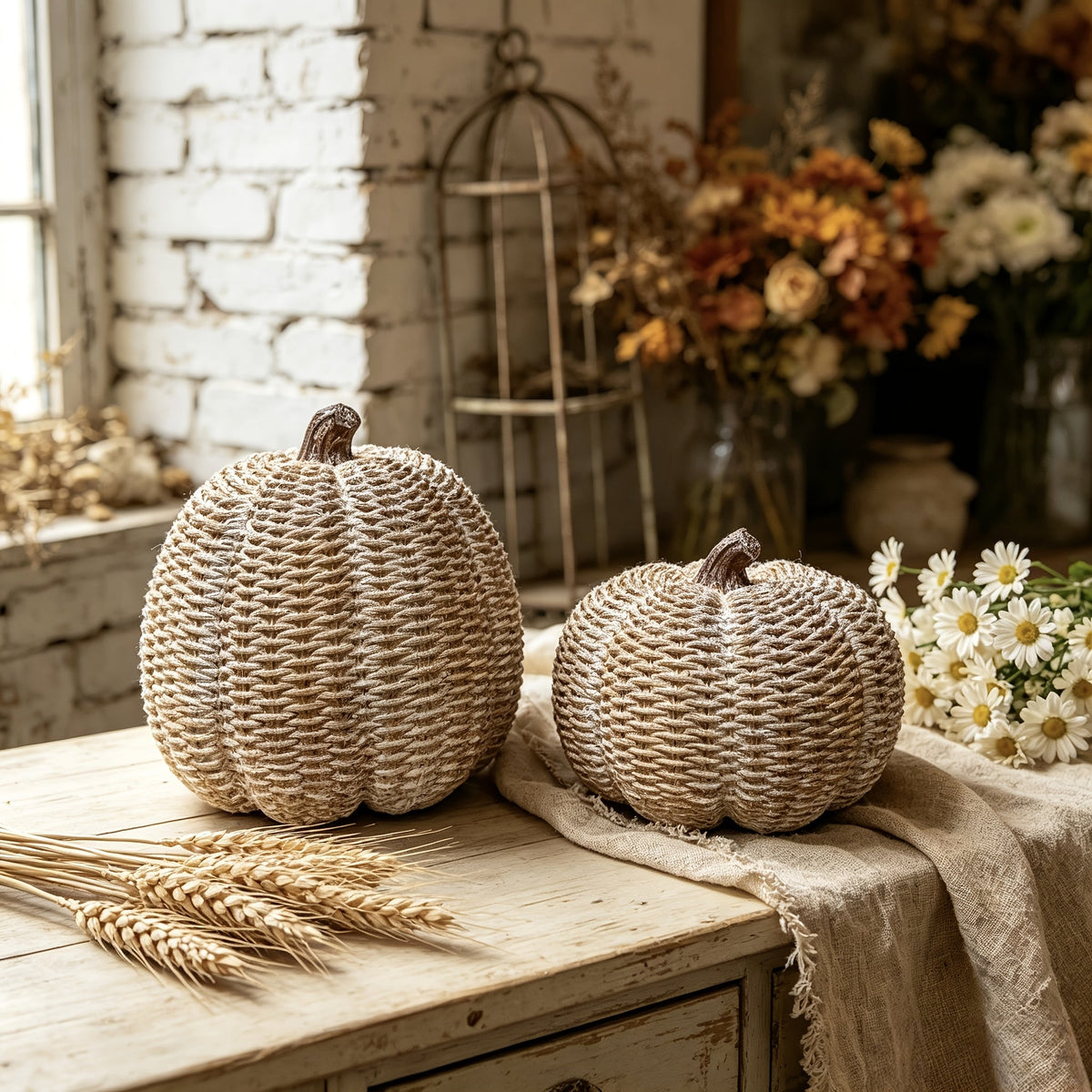 Herfst Pompoen Decoratie – Retro Ornament voor Tafel - Spotlights shopping