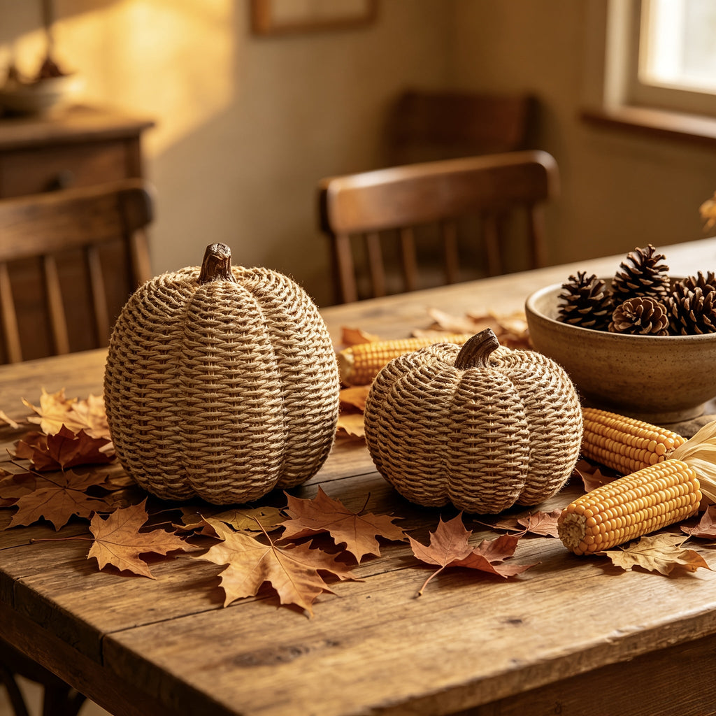Herfst Pompoen Decoratie – Retro Ornament voor Tafel - Spotlights shopping