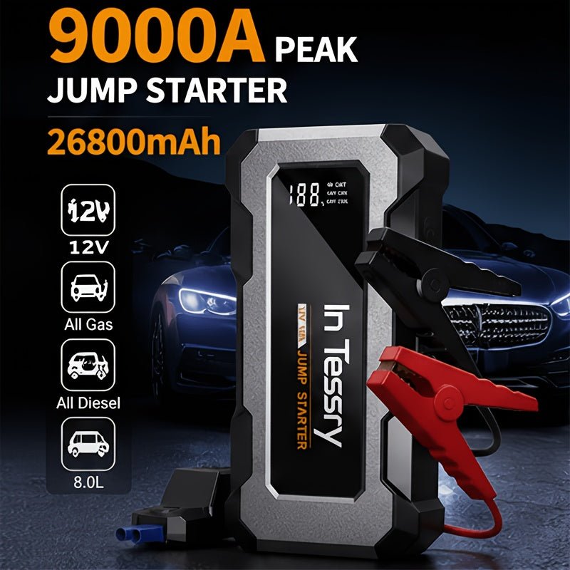 HINNE Jumpstarter 26800 mAh met Digitaal Display - Spotlights shopping