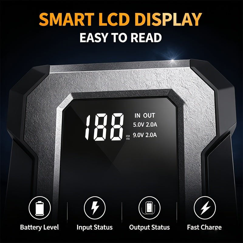 HINNE Jumpstarter 26800 mAh met Digitaal Display - Spotlights shopping