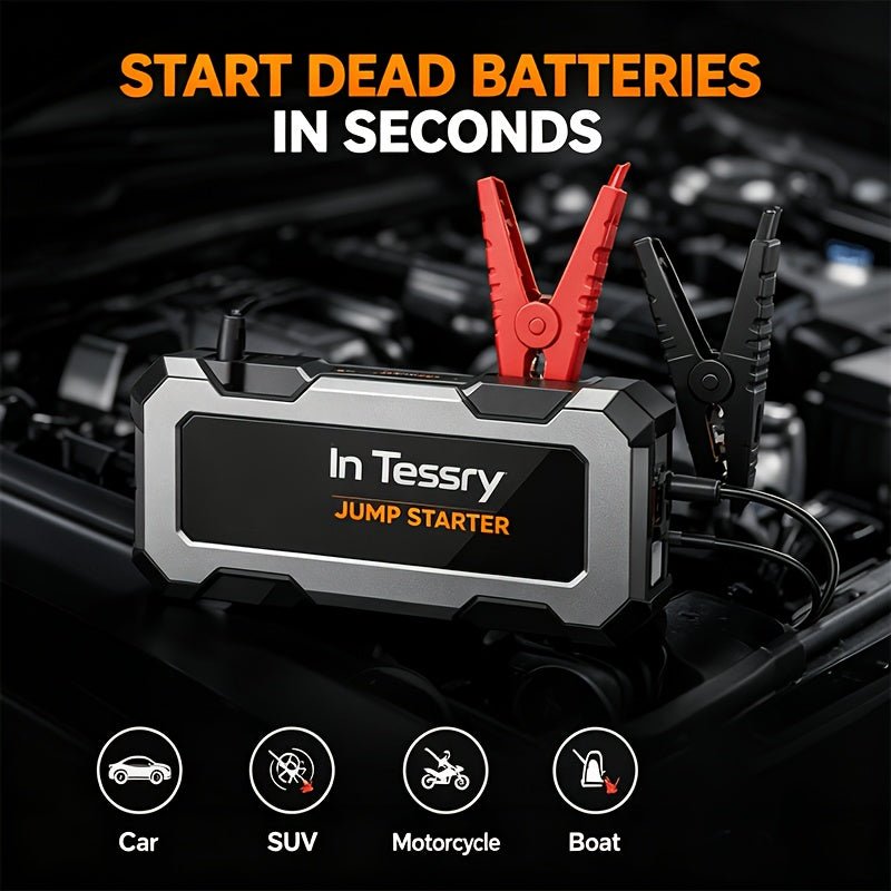 HINNE Jumpstarter 26800 mAh met Digitaal Display - Spotlights shopping