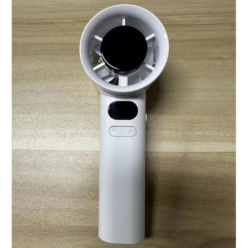 HOMEFISH draagbare USB-oplaadbare handventilator met krachtige luchtstroom