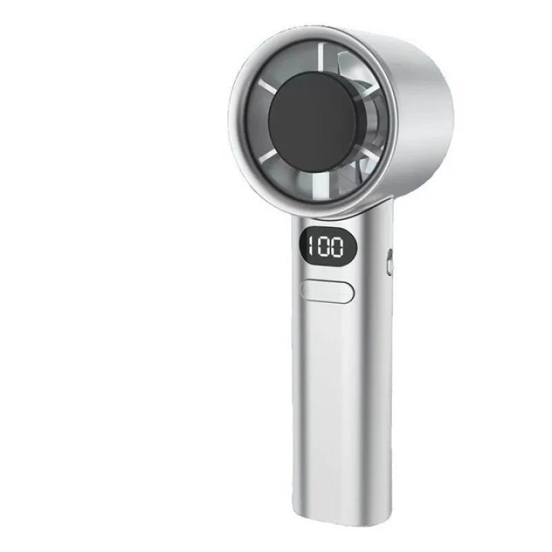 HOMEFISH draagbare USB-oplaadbare handventilator met krachtige luchtstroom
