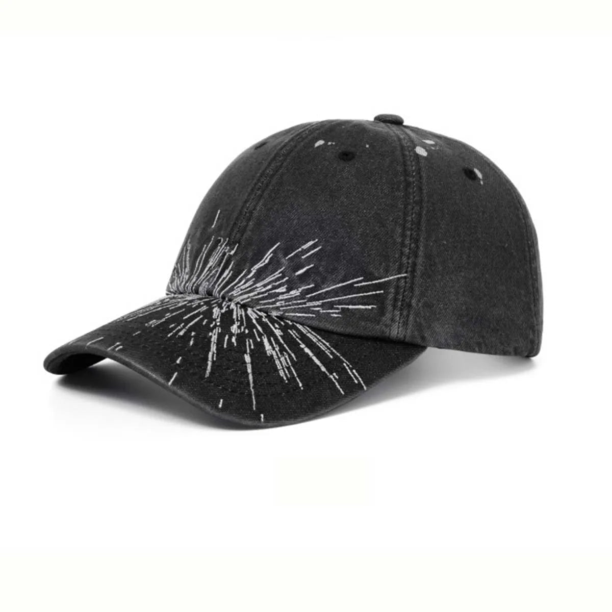 Vintage baseball cap van gewassen katoen voor dames en heren
